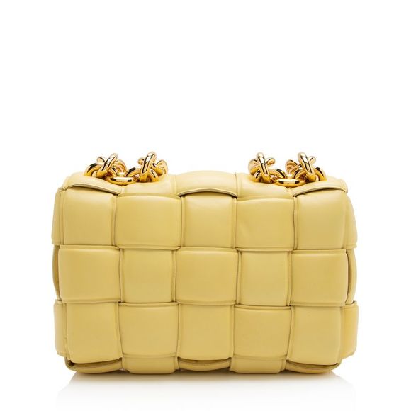 Bottega Veneta Lambskin Cassette Chain Maxi Shoulder Bag - Picture 3 of 12